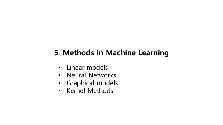 Methods in Machine Learning Slide