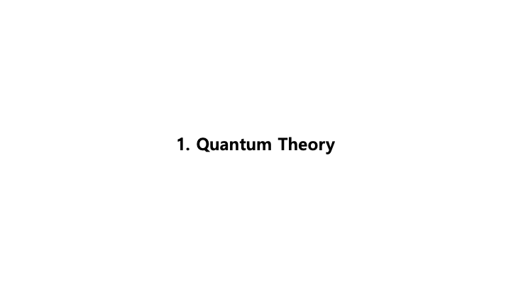Quantum Theory Title Slide