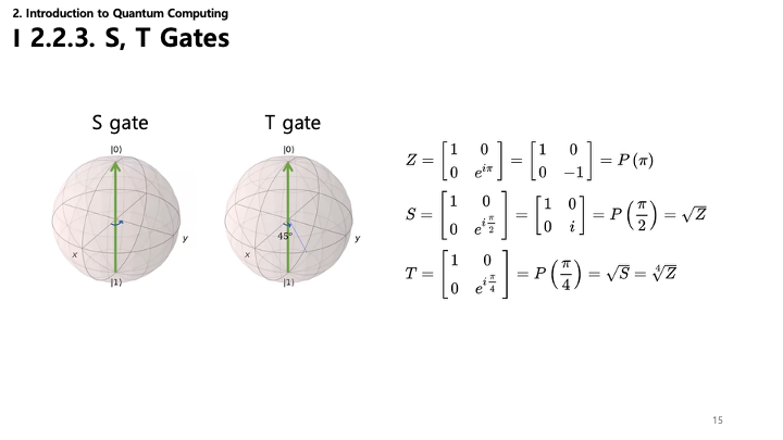 S and T Gates Slide